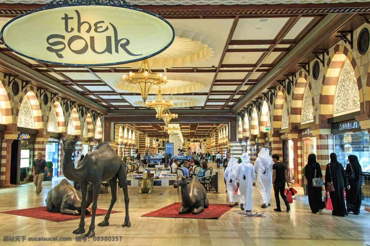迪拜豪华商场 迪拜风景 豪华 奢华 迪拜风光 商场 阿拉伯人 骆驼 建筑设计 其他类别 生活百科 黄色