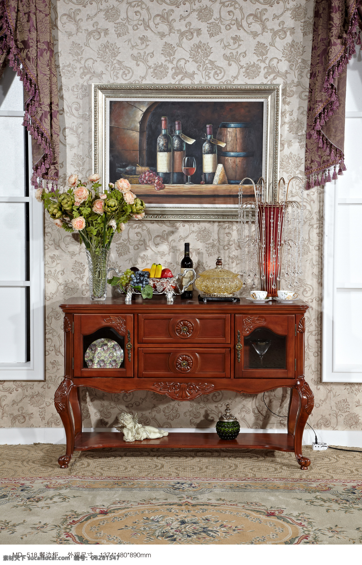 美式家具 美式 家具 家居 沙发 窗帘 室内设计 地毯 画 餐边柜 室内摄影 建筑园林