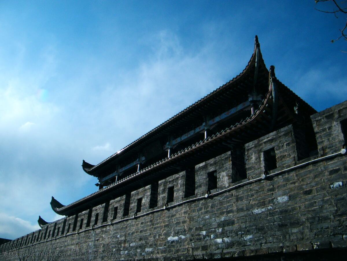 古城 楼 城楼 城墙 古代 剪影 建筑 建筑摄影 建筑园林 古城楼 西昌 psd源文件