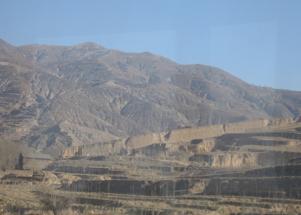 黄土 高坡 古 长城 煤山 古长城 黄土高坡 古长城煤山 旅游摄影 国内旅游