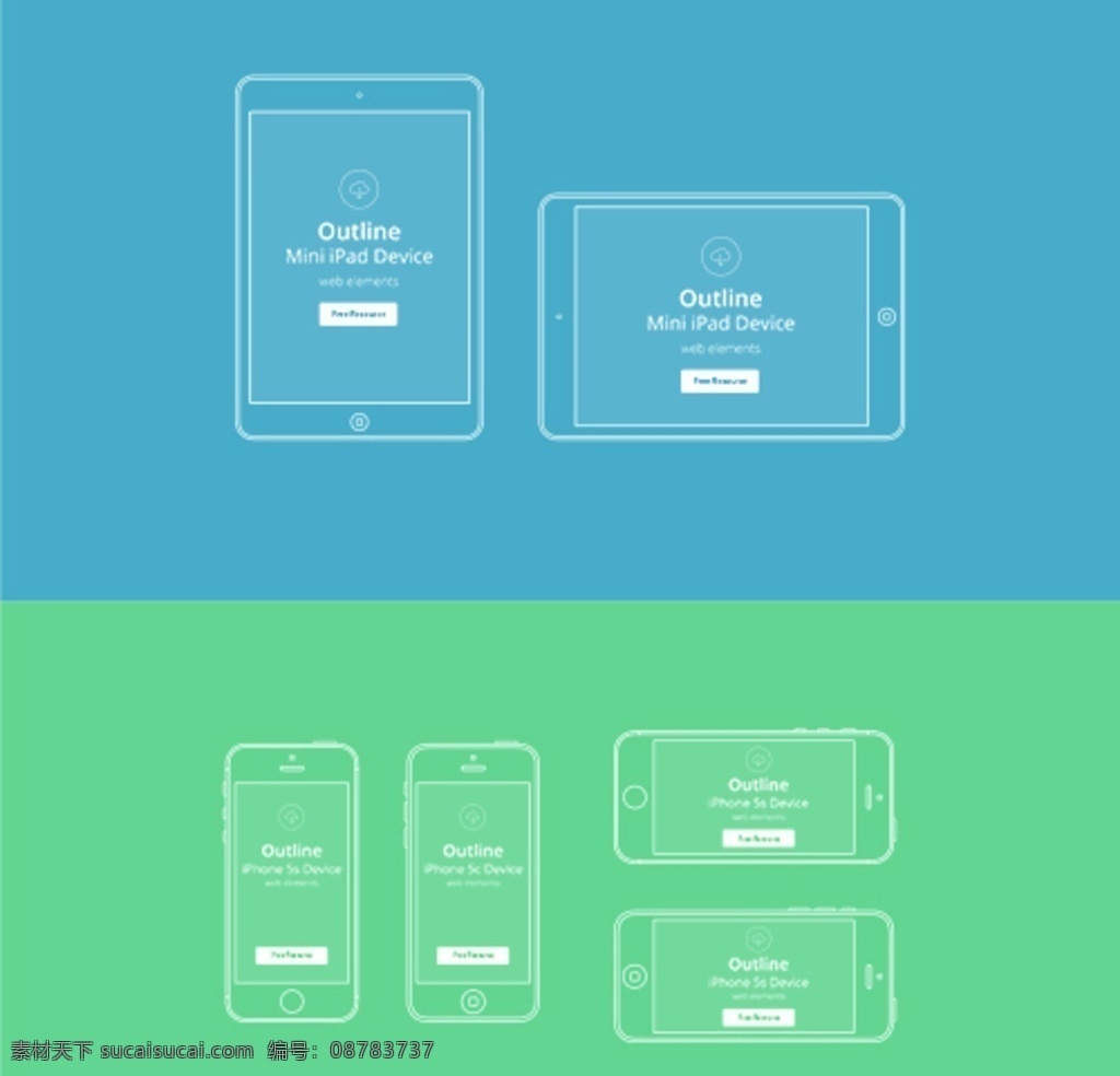 苹果线框模型 苹果 线框 模型 界面 ui ios 系统 低保真 客户端界面 移动界面设计