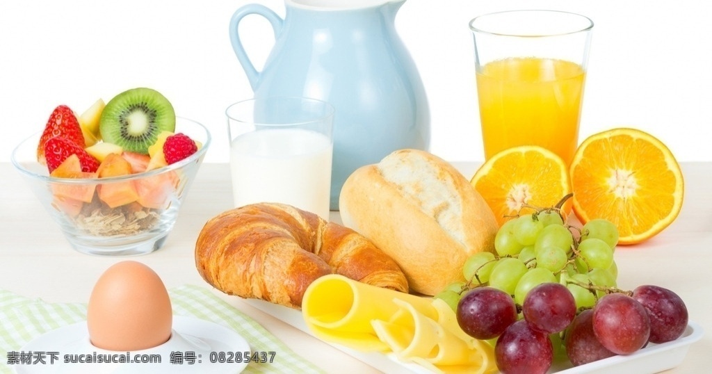水果大集合 橙子 葡萄 水果集合 苹果 石榴 水果 面包 桌面背景 营养早餐 生物世界