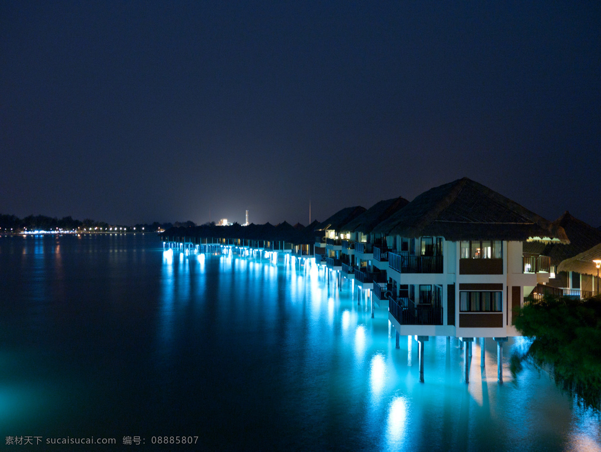 夜景 夜空 霓虹灯 倒影 海边夜景 海边 远眺 夜晚 灯火 国外旅游 旅游摄影