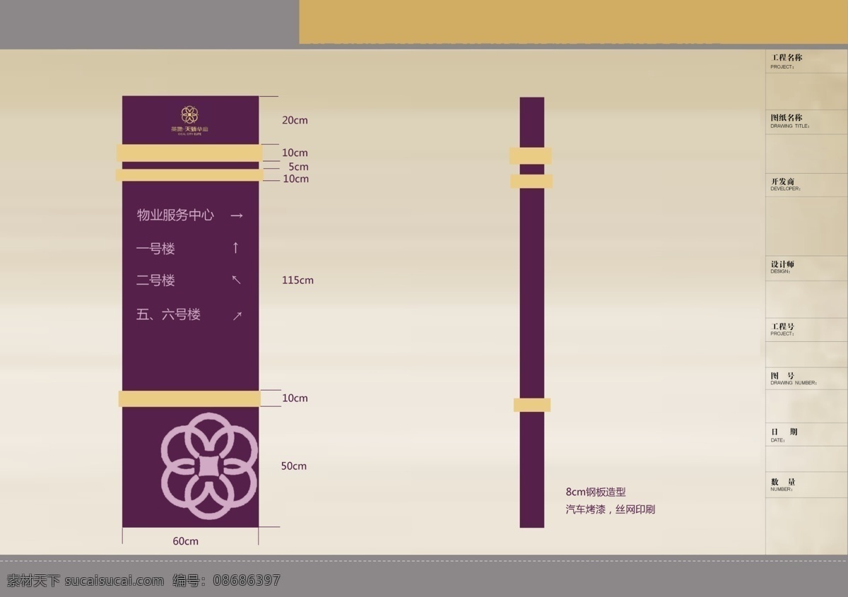 英 华庭 多功能 导 视图 导视牌 导视图 psd源文件