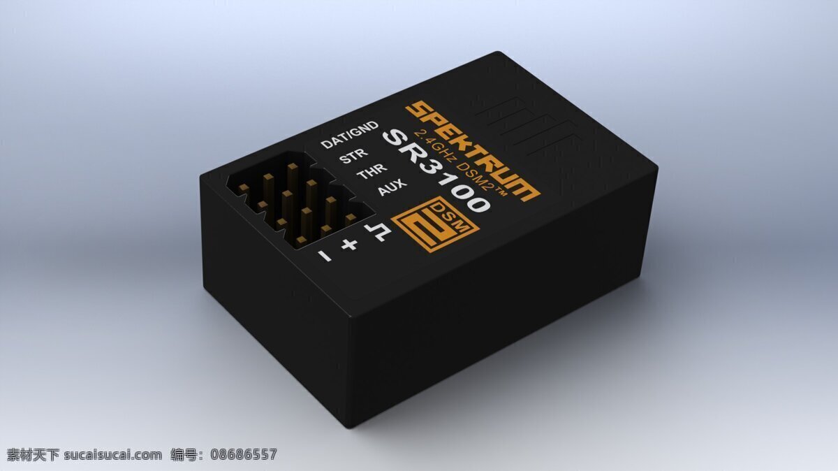 3ch接收机 dsm2 时间 sr 钢筋混凝土 接收器 3d模型素材 其他3d模型