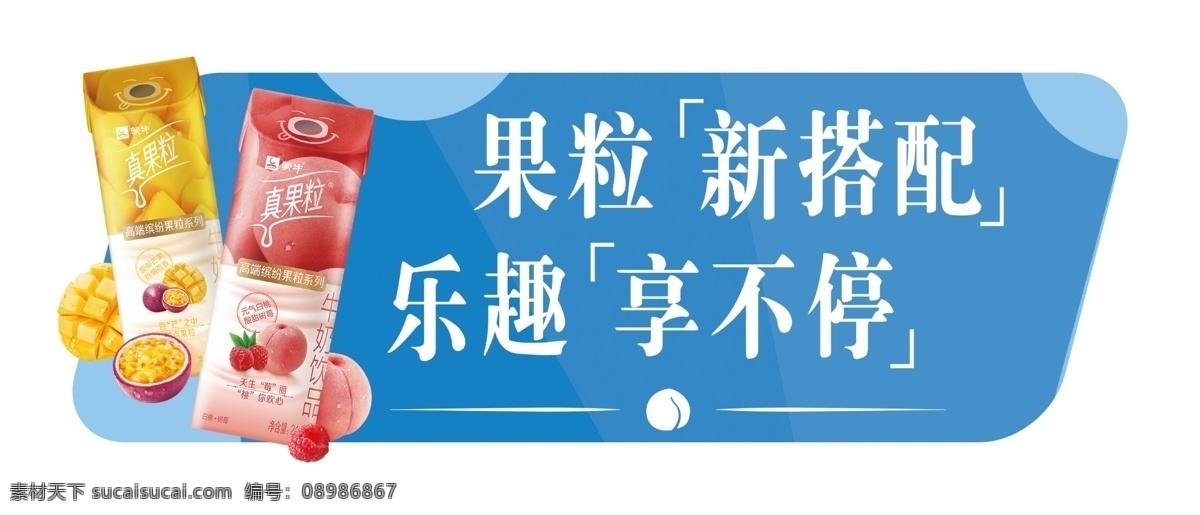 蒙牛真果粒 蒙牛 牛奶 真果粒 新搭配 异形