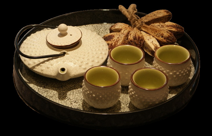 雅致 浅色 白色 茶具 产品 实物 白色茶具 产品实物 清新风格 圆形茶几