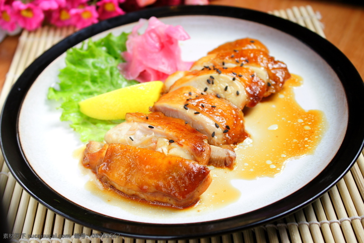 照烧鸡 鸡 菜 日式菜品 美食 餐饮美食 西餐美食