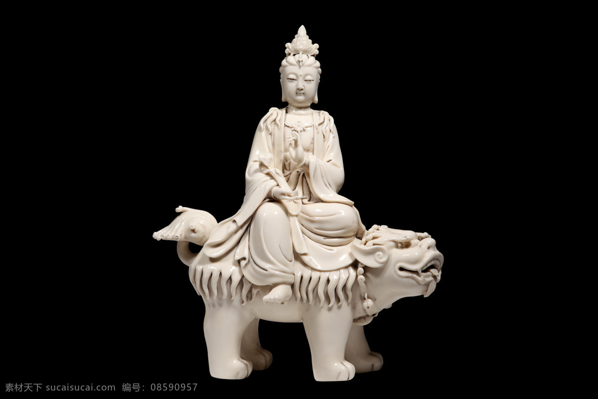 白瓷 佛教 古董 神秘 神圣 文化 文化艺术 德化 骑 象 普贤 菩萨 普贤菩萨 骑象普贤菩萨 宗教器物 宗教 信仰 宗教信仰