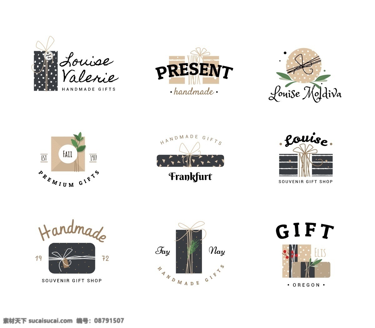 创意几何商标 logo 创意 几何 商标 礼物 礼品