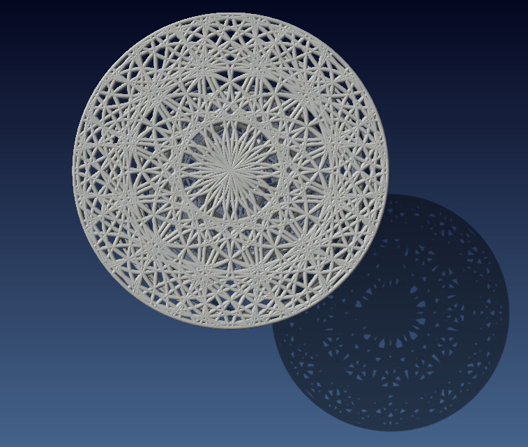 神圣 几何 表 凯尔特 人 家具 片 三维 印刷 桌子 凯尔特人 神圣的 3dprintshow 新月形 圆 3d模型素材 3d打印模型