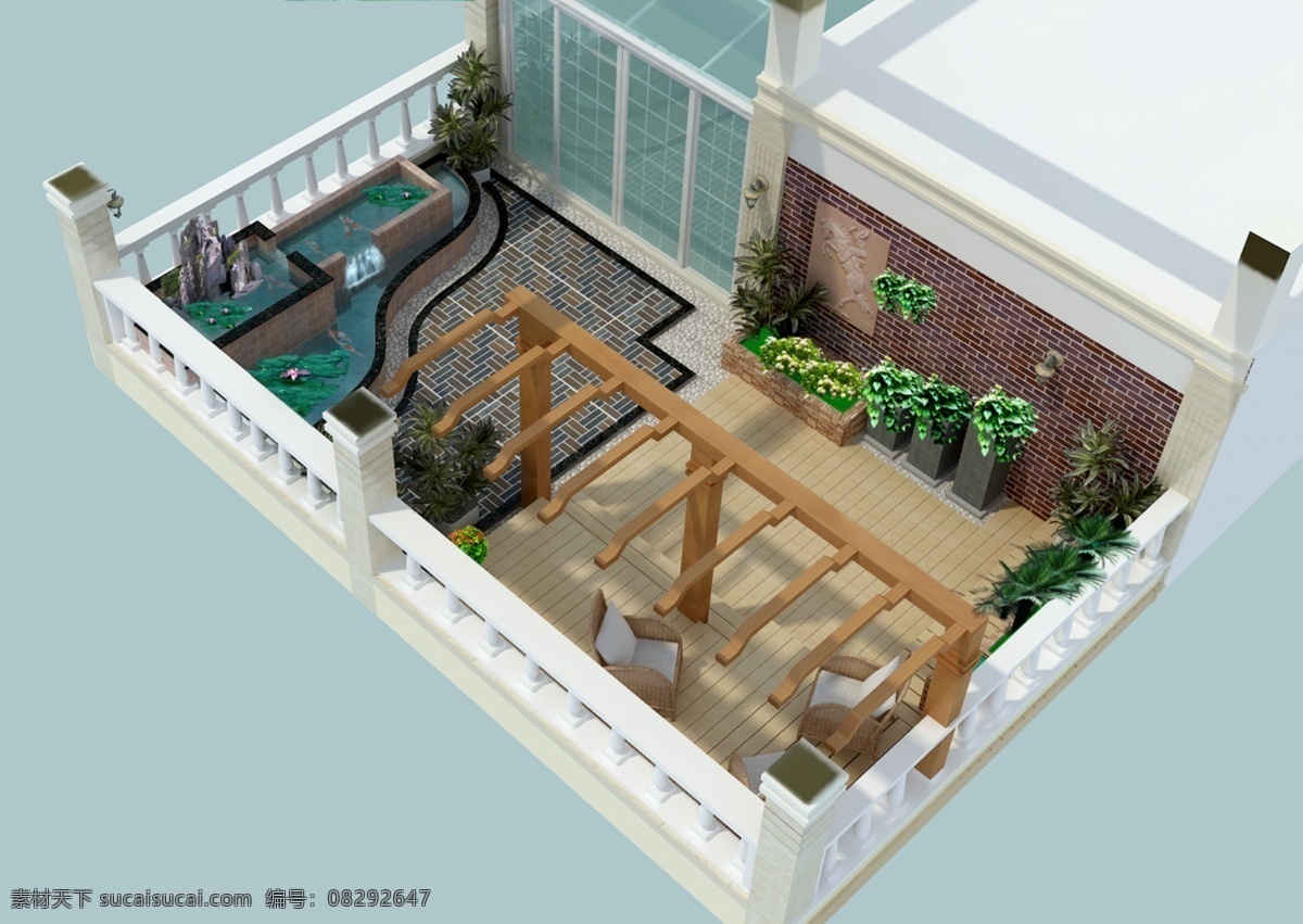 花园 环境设计 景观设计 绿化 欧式花园 园林 源文件 楼顶 私家 效果 模板下载 装饰素材 园林景观设计