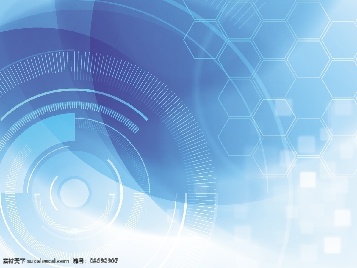 精美科技 数码背景 蜂巢 焦点 蓝色光圈 科技背景 工业背景 立体背景 底纹边框 背景底纹