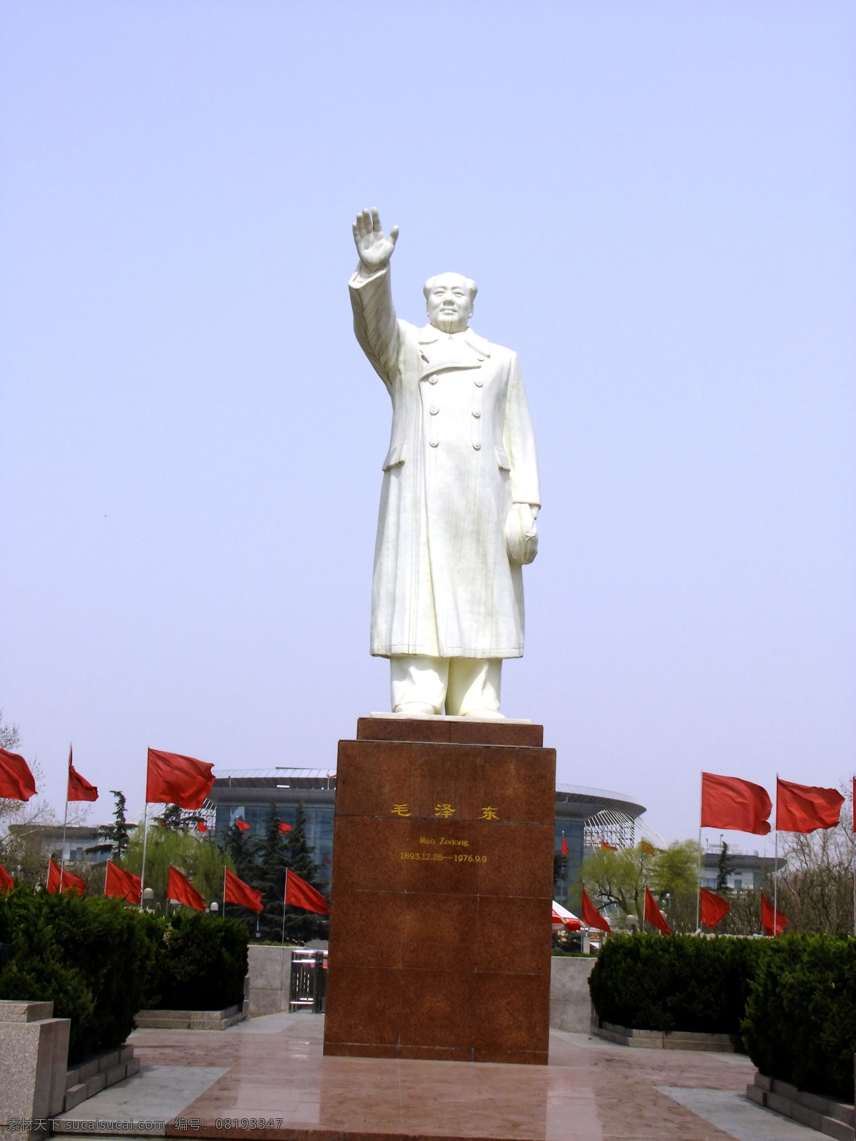 毛泽东雕塑 毛主席雕塑 伟人雕塑 雕像 毛 主席 挥手 雕塑 人民广场雕塑 红旗 广场雕塑 建筑园林