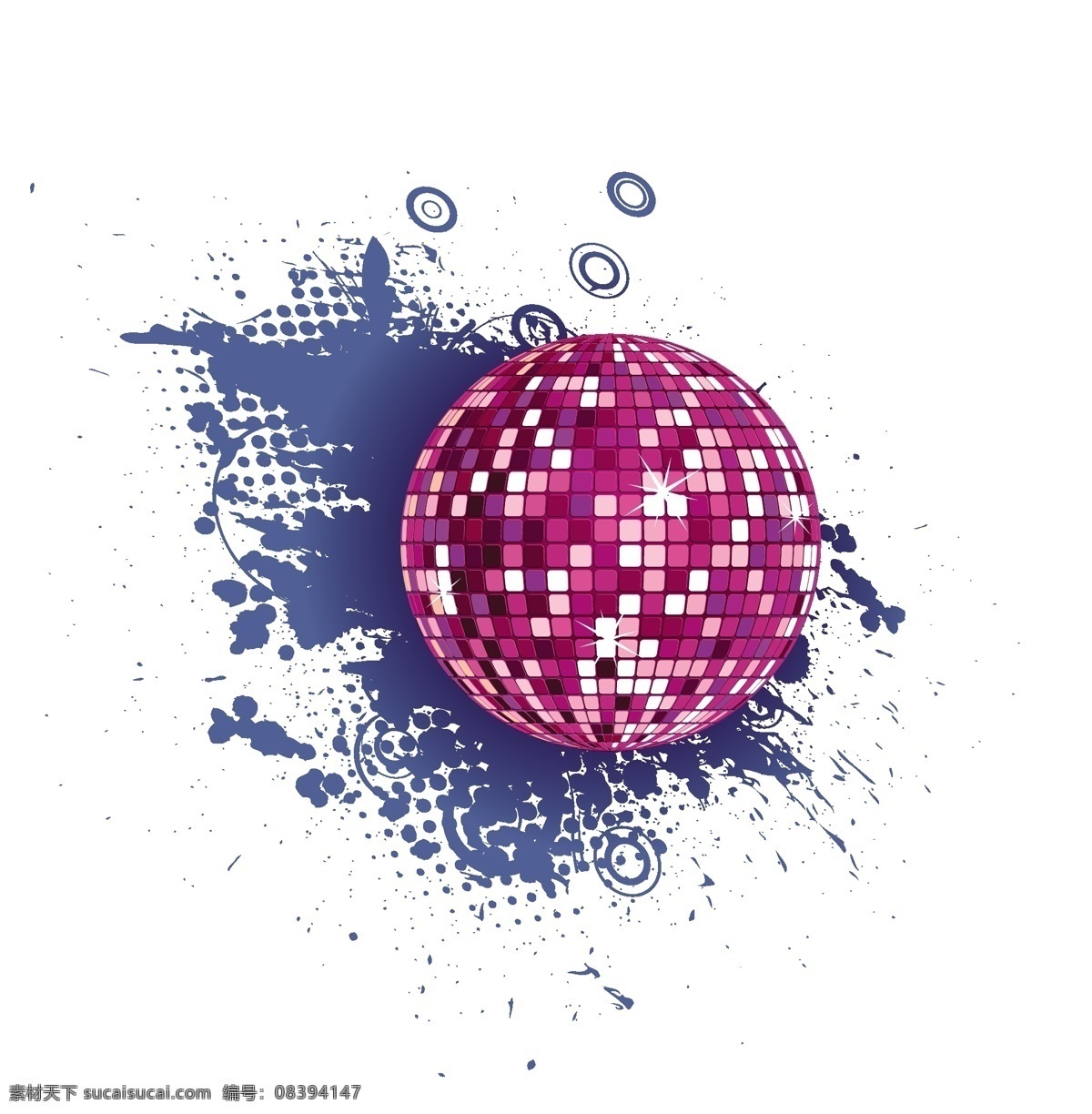 discoball grunge 白色