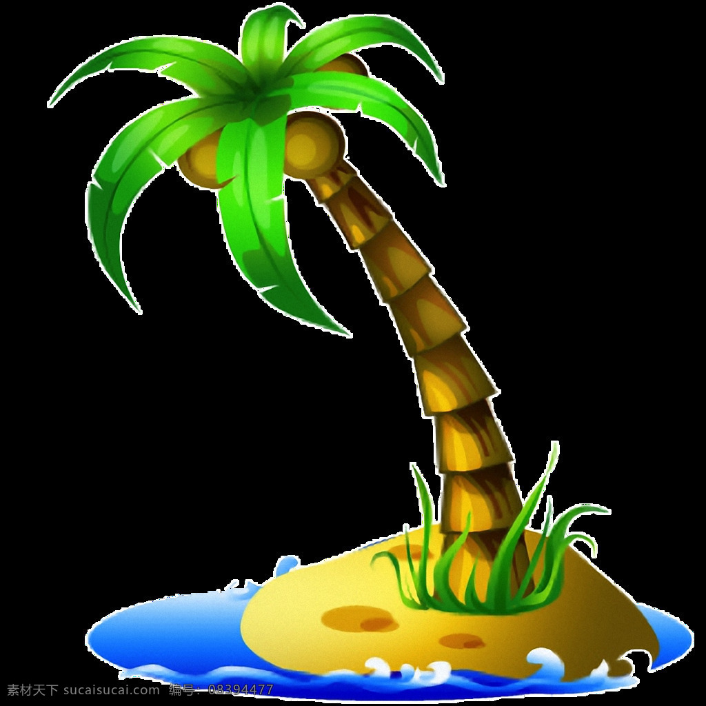 手绘 椰子树 小岛 免 抠 透明 手绘小岛 悬浮山 悬浮岛 沙滩风景 海滩风景 海浪 海洋 海面 阳光沙滩 海边度假区 海星星 海边背景