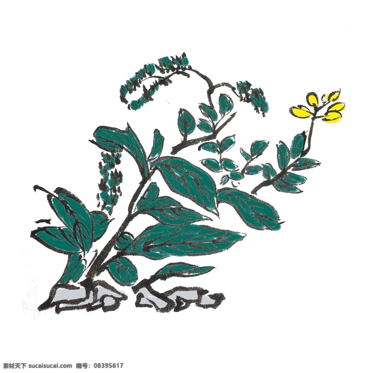中国 风 水墨 植物 花草 手绘 插画 中国风 动物 古风 水墨风 墨迹 夏季 彩色 春天 生动 国风 国画 花鸟 小景