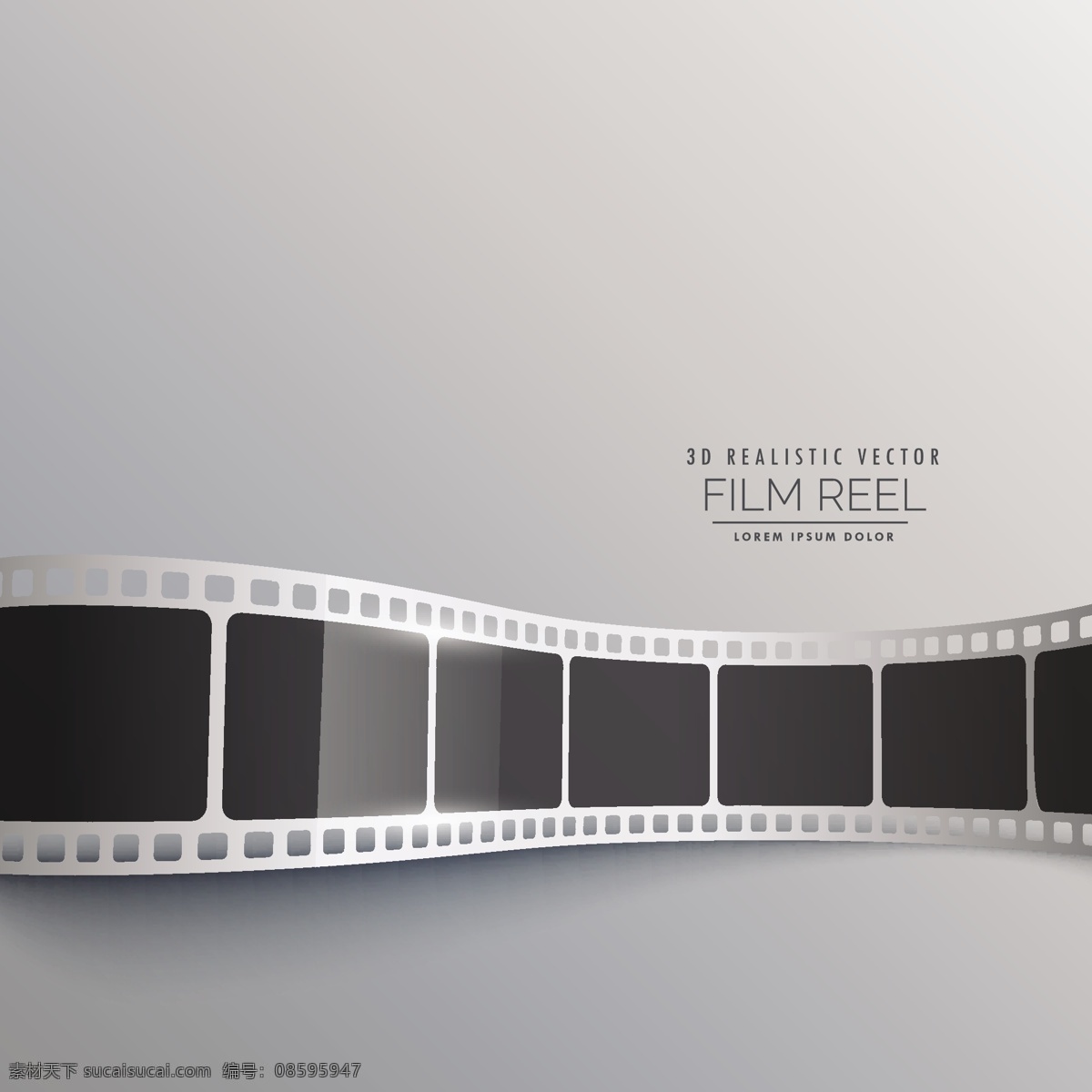 优雅 3d 电影 带 相机 媒体 胶带 工作室 卷 屏幕 娱乐 生产 风景 轨道 条 场景 道具 卷胶片