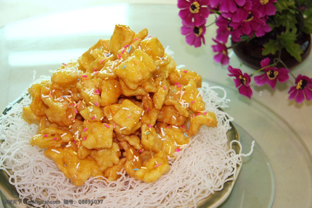 拔丝白果 白果 拔丝 美食 传统美食 餐饮 中餐 甜品 麦花香 菜谱 菜单 餐饮美食 摄影图库