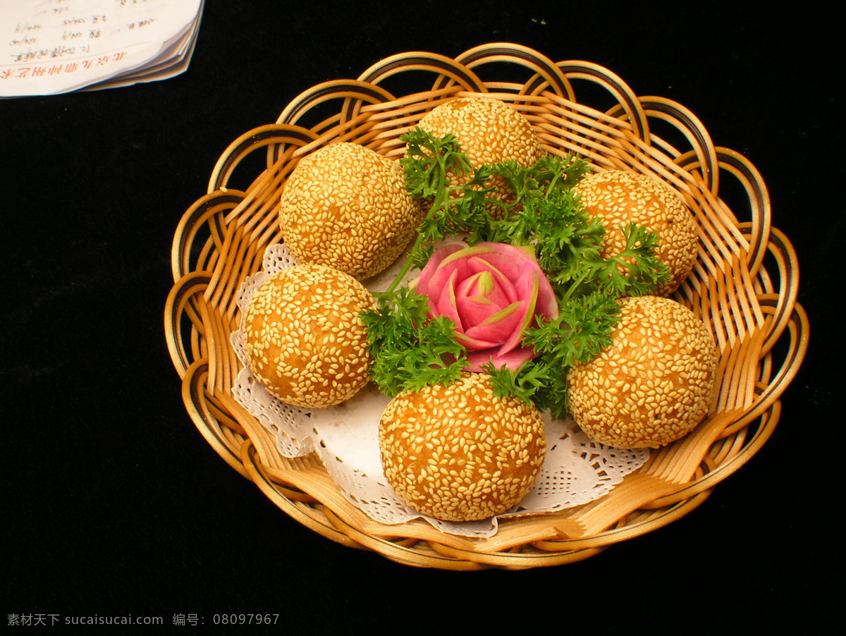 精致麻团 美食 传统美食 餐饮美食 高清菜谱用图