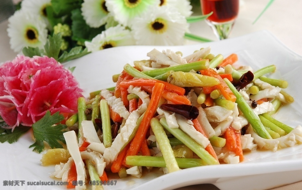 三色口口脆 蒜苔炒肉 热菜 炒菜 凉菜 菜肴 菜品 川菜 湘菜 鲁菜 粤菜 淮扬菜 家常菜 特色菜 舌尖上的中国 餐饮美食 传统美食