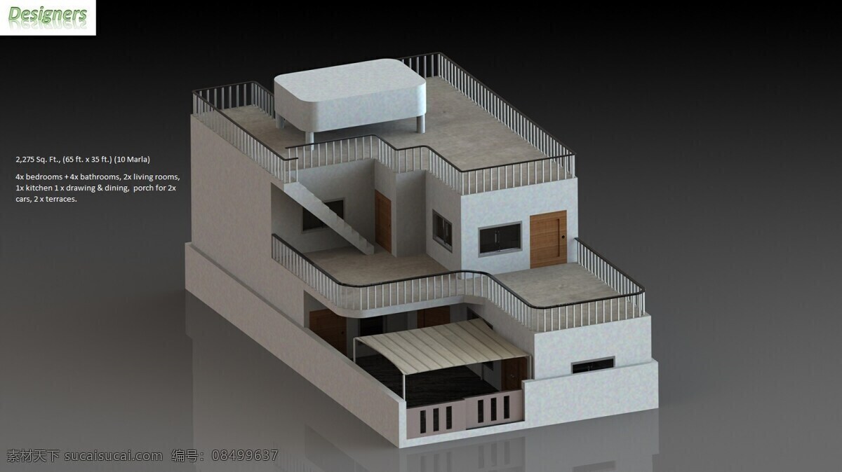 平方英尺 房子 计划 马 2014 家居 建筑 autocad solidworks 3d模型素材 建筑模型