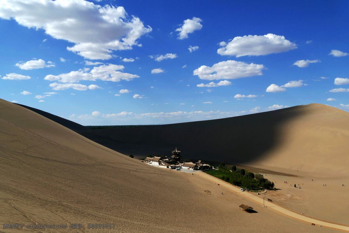 甘肃 鸣沙山 风景