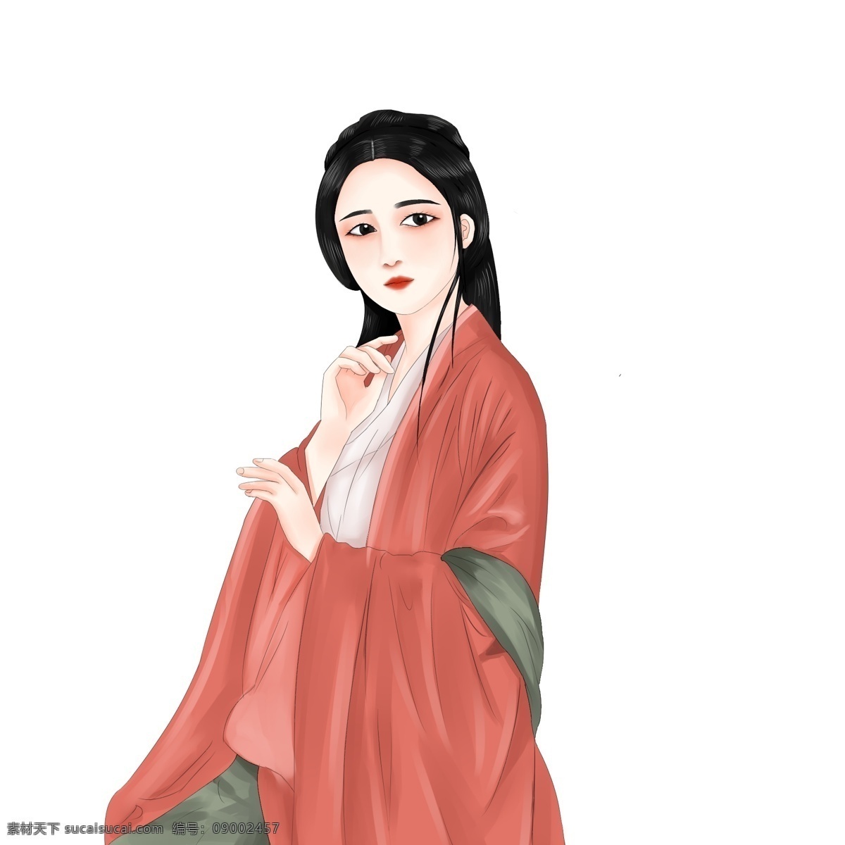 古风 写实 中 国风 古装 汉 服 美女 少女 手绘 中国风 汉服 唯美 古代人物 古典人物 卡通 古代女孩