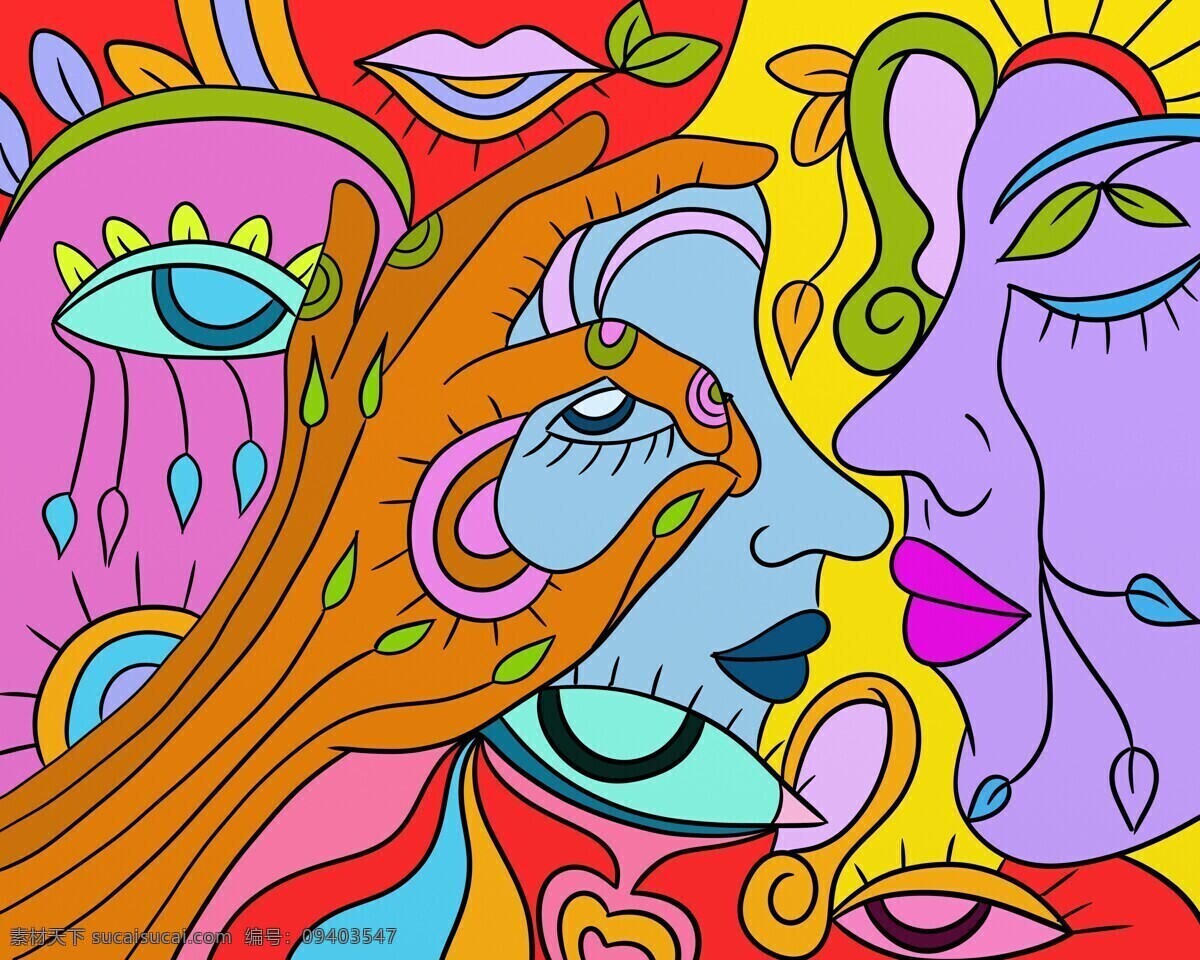 手势 女人 插画 女性插画 女人插图 绘画艺术 抽象画 卡通漫画 其他艺术 文化艺术