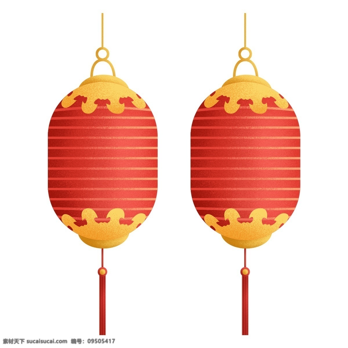 喜庆 鲜艳 红黄色 灯笼 节日 元素 节日元素 装饰图案 中国风 免扣素材 元宵节装饰
