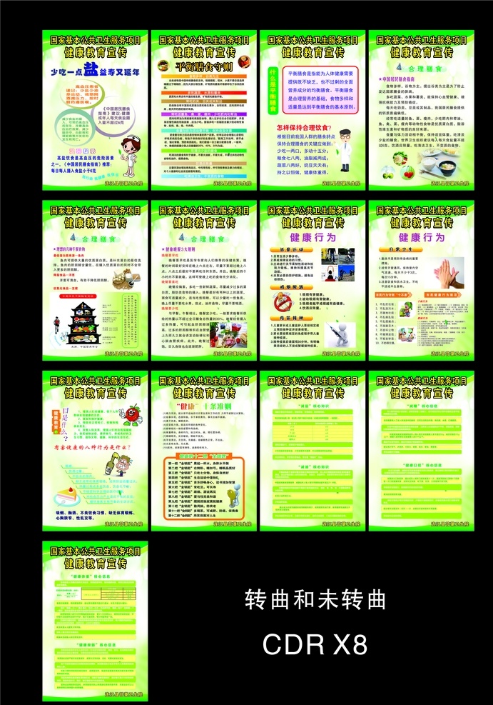 健康教育 宣传 展板 卫生院展板 卫生院 健康教育宣传 健康宣传 平衡膳食 合理膳食 健康行为规范 减盐 减盐核心知识 展板模板