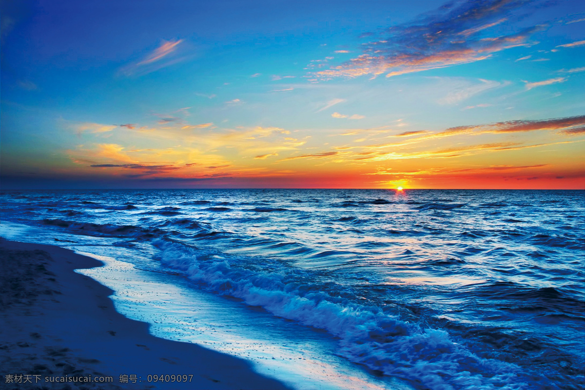 海边 日落 风景 高清 海浪 落日 日出 沙滩 夕阳