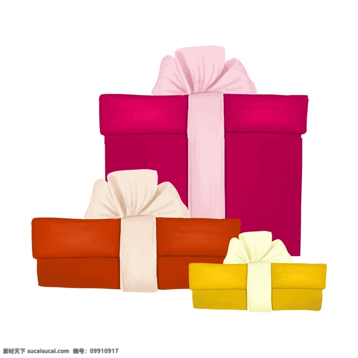礼物 感恩节 矢量图 礼物盒 礼品盒 包装盒 盒子 粉色 红色 包装袋 纸盒 长方形 卡通 手绘礼物盒