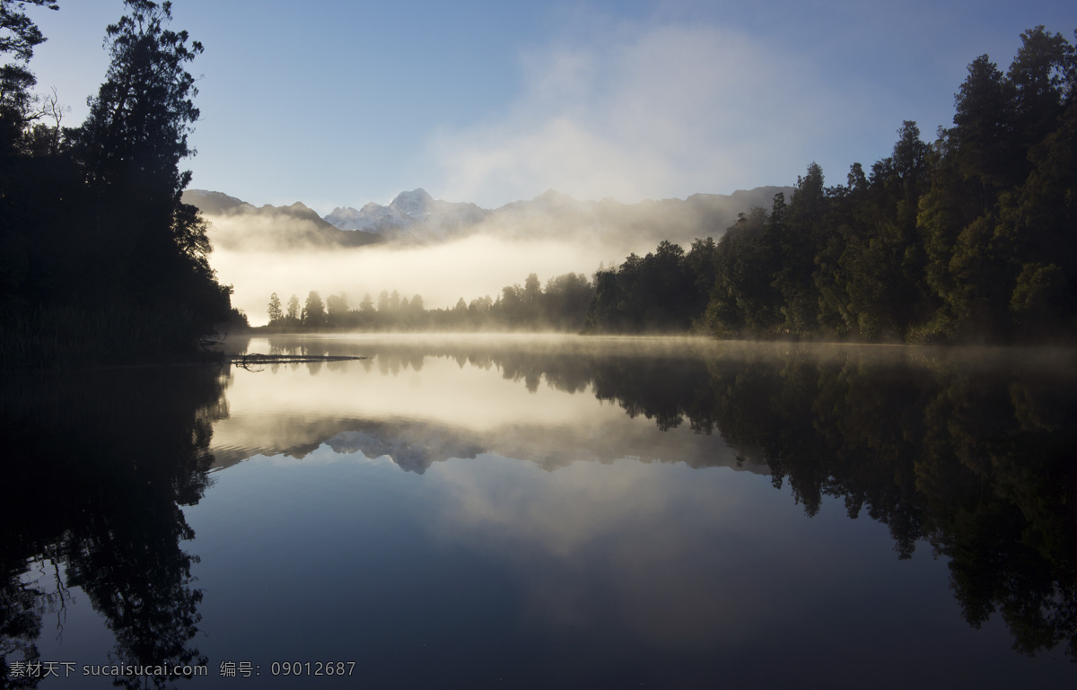 傍晚 wanaka 湖 新西兰 瓦娜卡湖镇 瓦娜卡湖 夜色 树木 旅游摄影 国外旅游