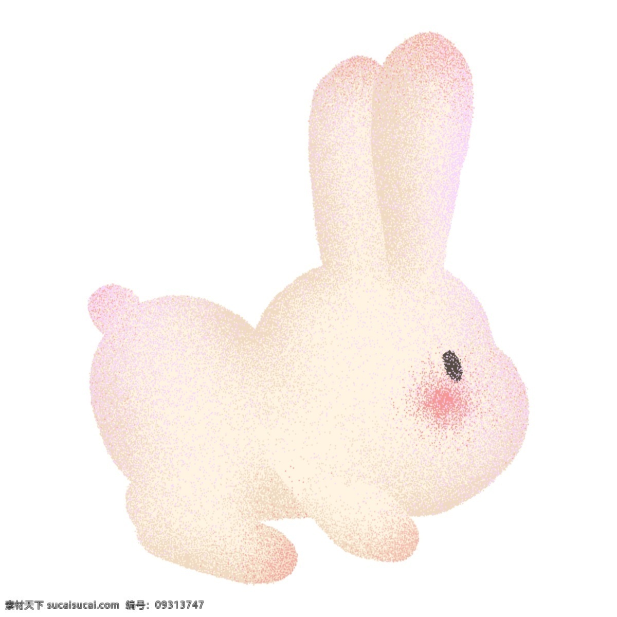 可爱 小 兔子 动物 免 抠 元素 小兔子 png元素 免抠元素 透明素材