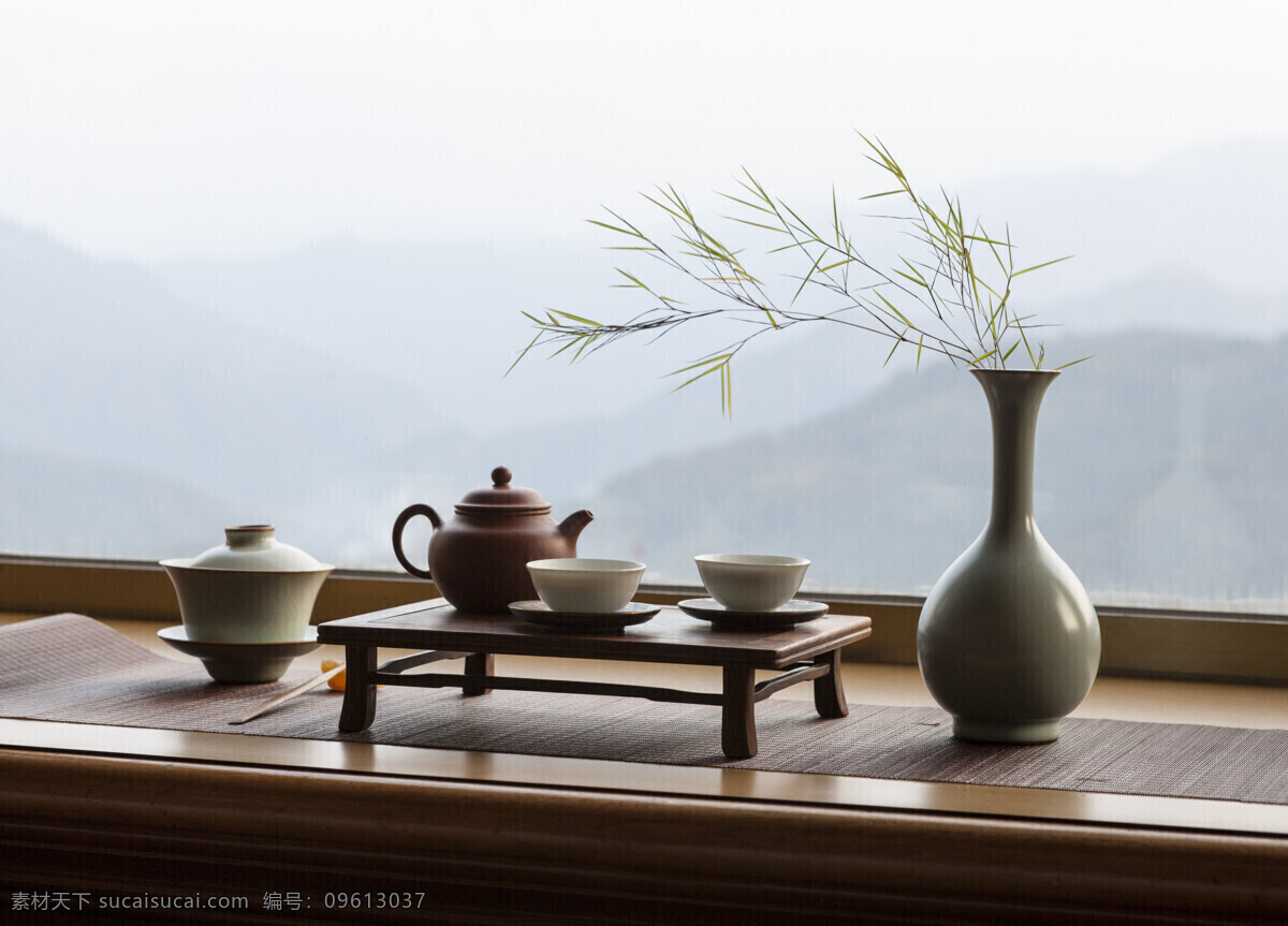 茶艺 茶具 意境 背景 海报 素材图片