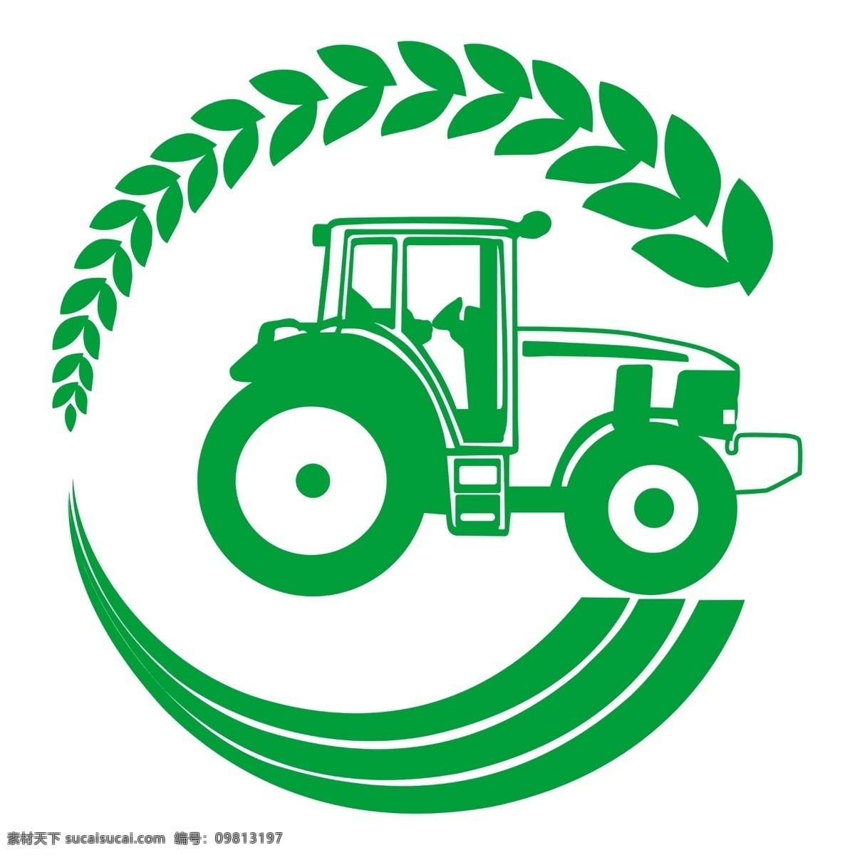 农机标 拖拉机 logo 拖拉机标 农机 农机logo 标志 标 jinguangsheji 分层