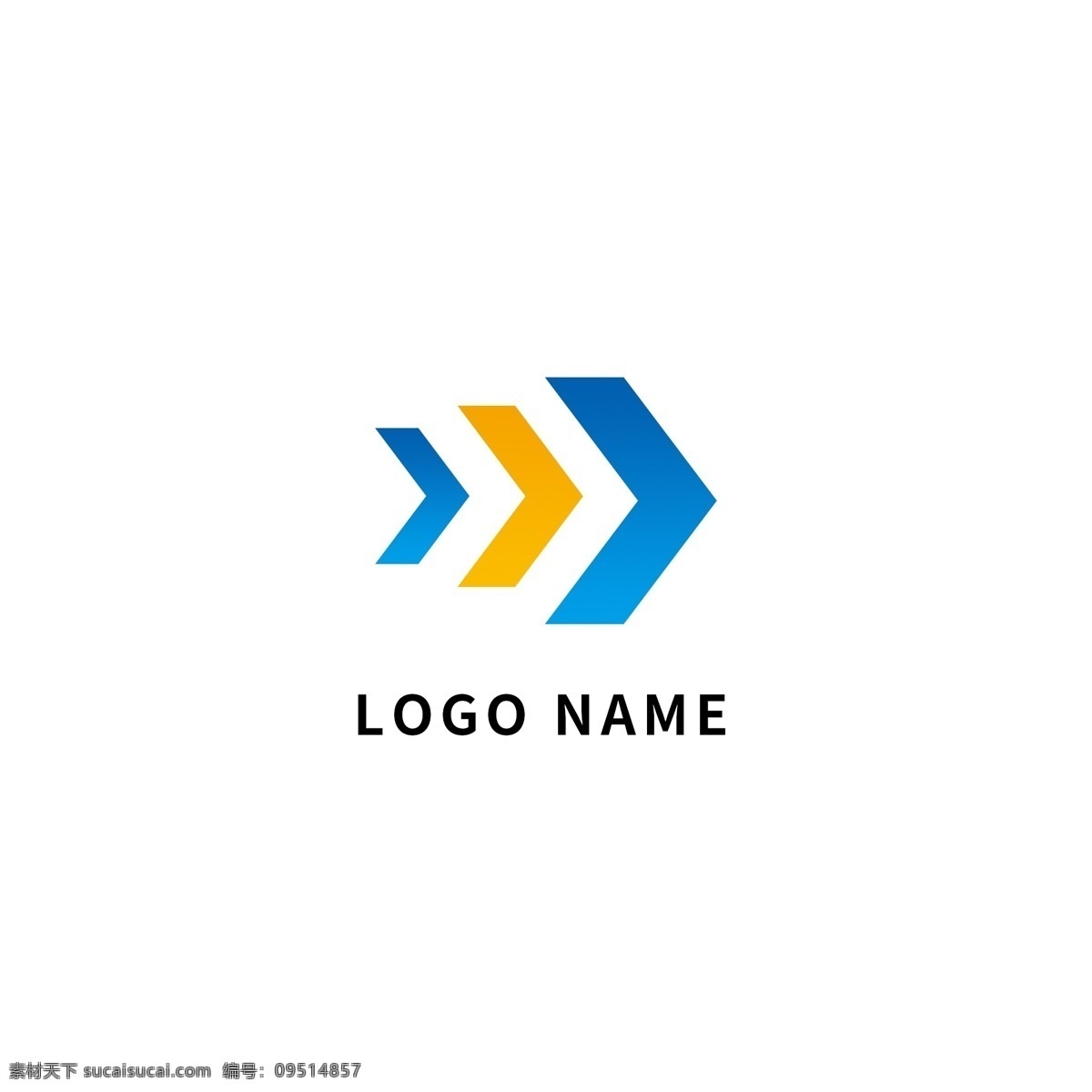 蓝色 箭头 商务 企业 logo 箭头log 蓝色logo 互联网 科技logo 几何logo