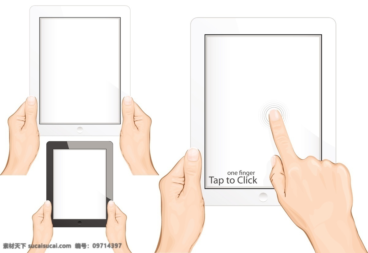 ipad 平板 矢量图 电子产品 手