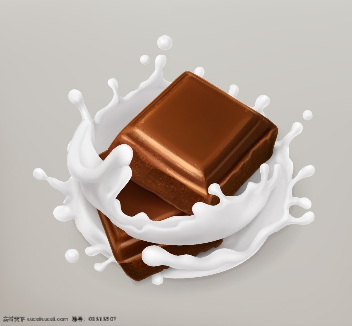 巧克力 牛奶 矢量 水果牛奶矢量 美食 糖果 背景 食品 食物 饮料 广告设计素材