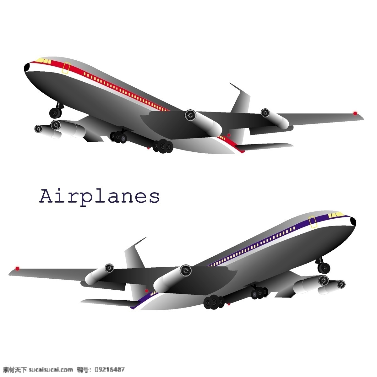 矢量 飞机 航空 飞行客机 航班 矢量素材 矢量图 其他矢量图