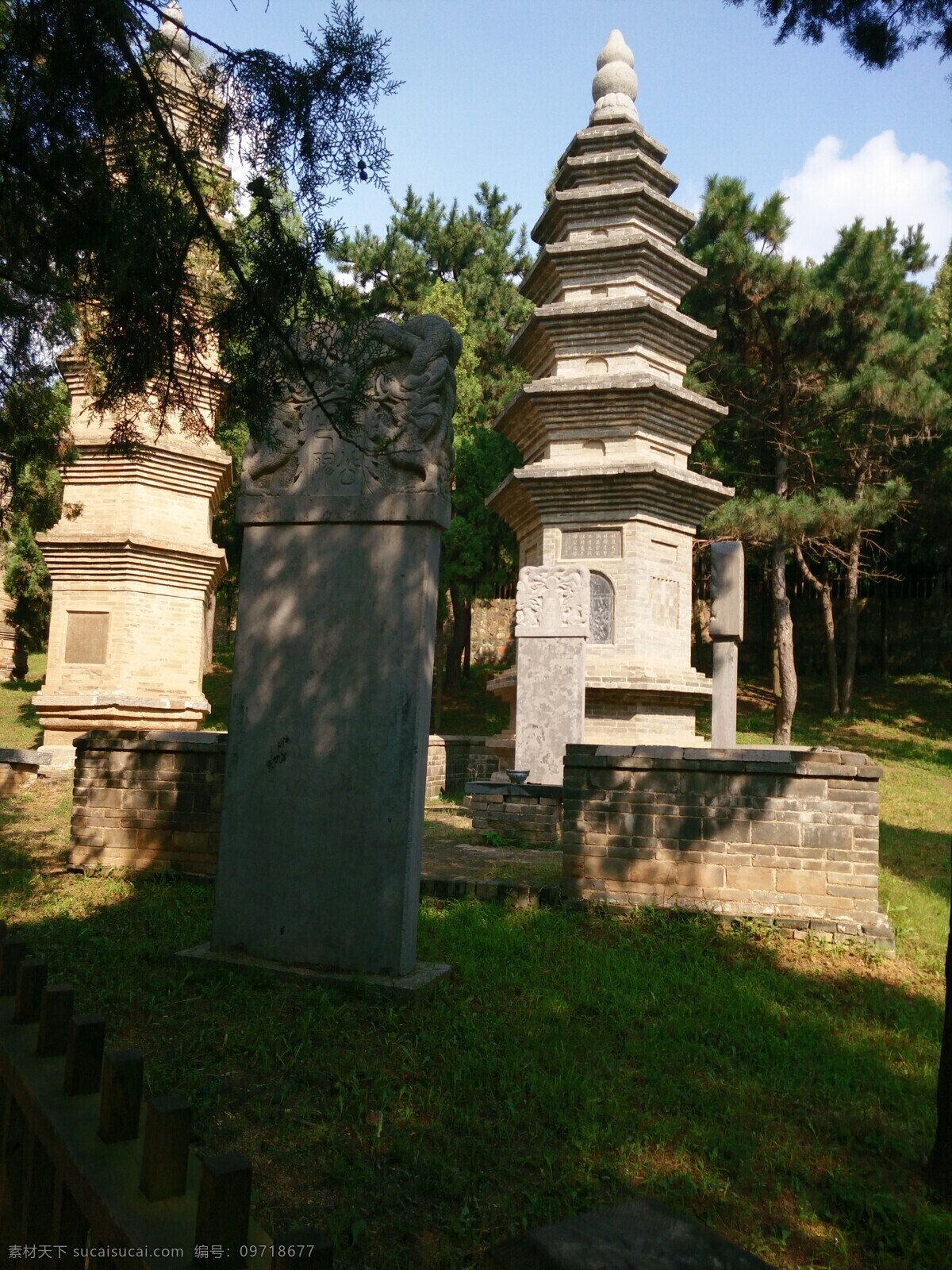 佛塔素材 少林寺景色 佛门圣地 佛塔