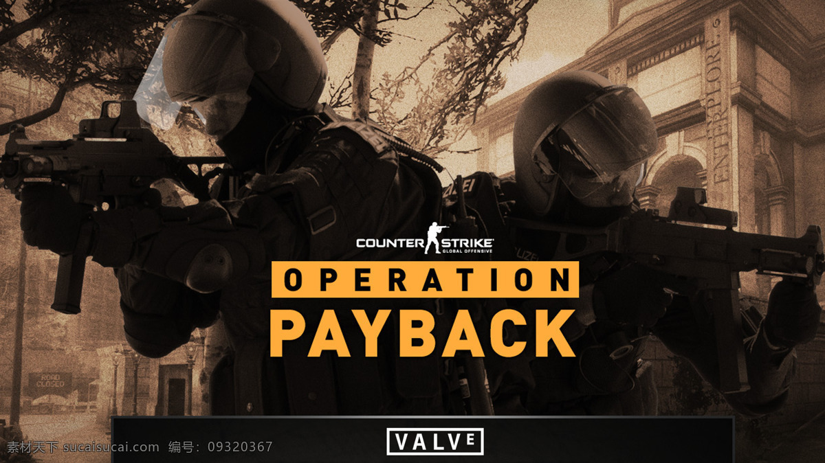 csgo 精美壁纸 黑色 游戏进入界面 红色