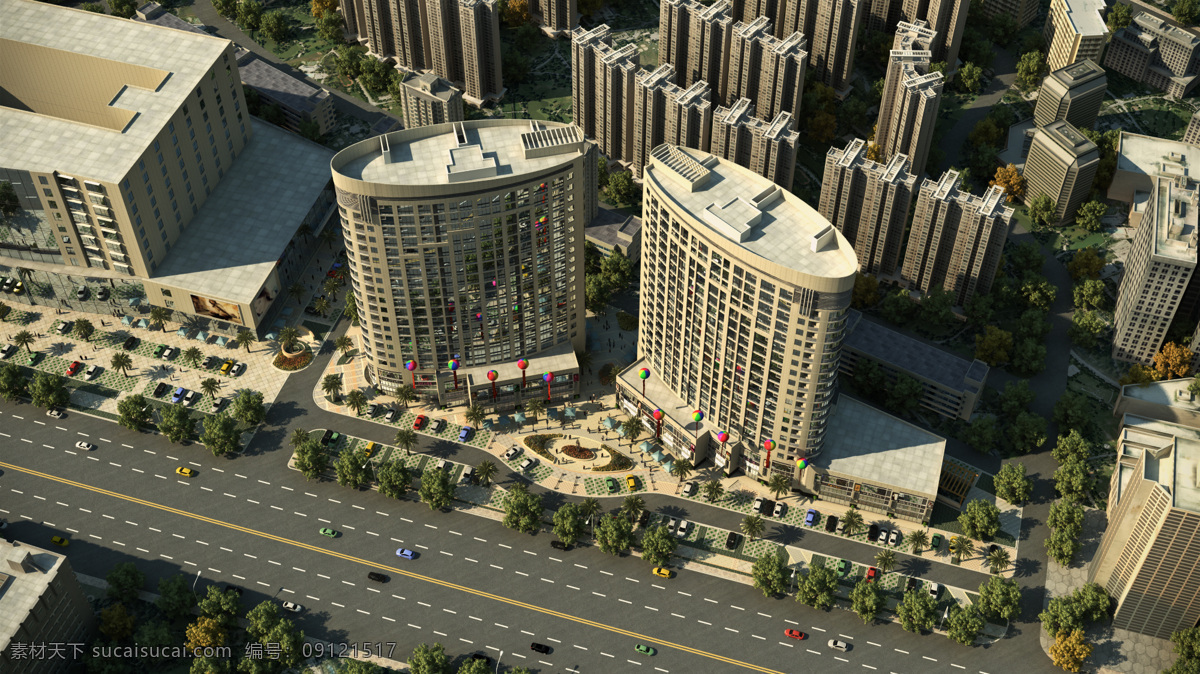 车流 城市 环境设计 建筑 建筑鸟瞰图 建筑设计 建筑效果图 街道 鸟瞰图 设计素材 模板下载 效果图 楼宇 小区 楼盘 透视图 绿化 马路 矢量图 建筑家居