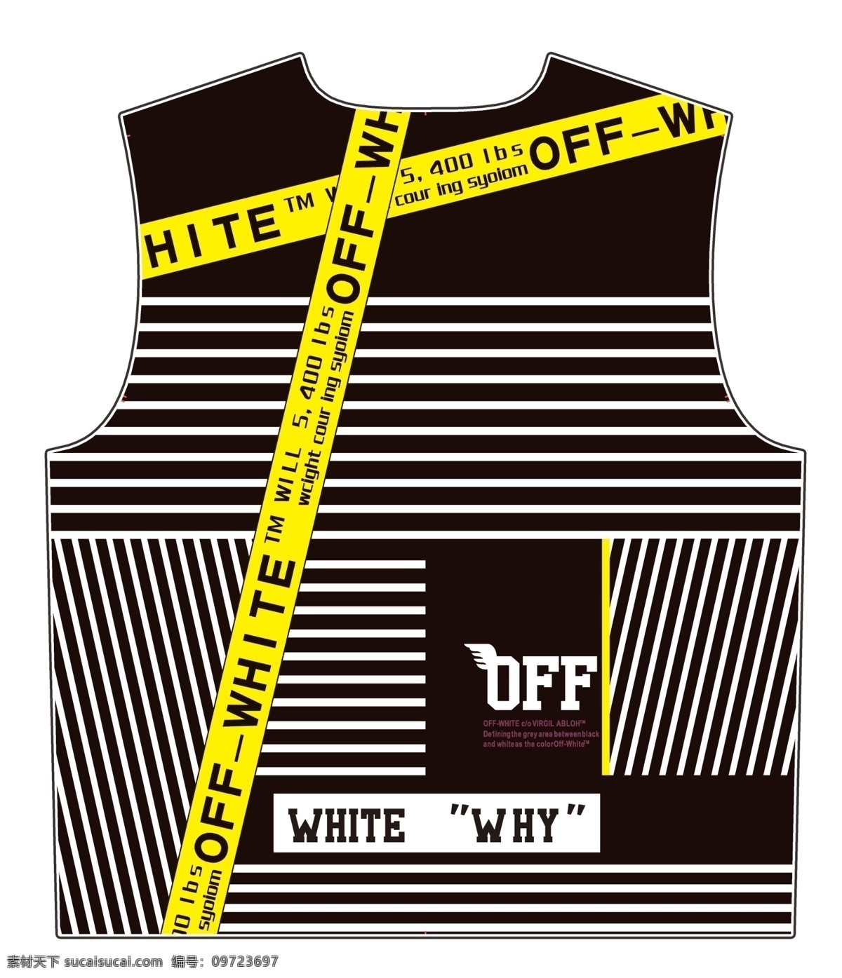 off 打趴男孩 线条 几何 条纹 white 分层