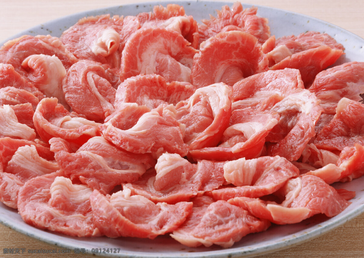一盘瘦肉 肉 食物 餐饮美食 美味 可口 肉类 新鲜 食材原料 红色