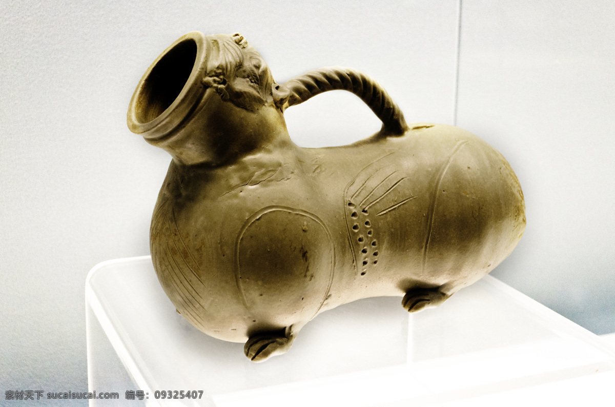 兽形陶器 博物馆 藏品 上海文化 上海博物馆 生活用品 出土文物 古代用品 传统文化 文化艺术
