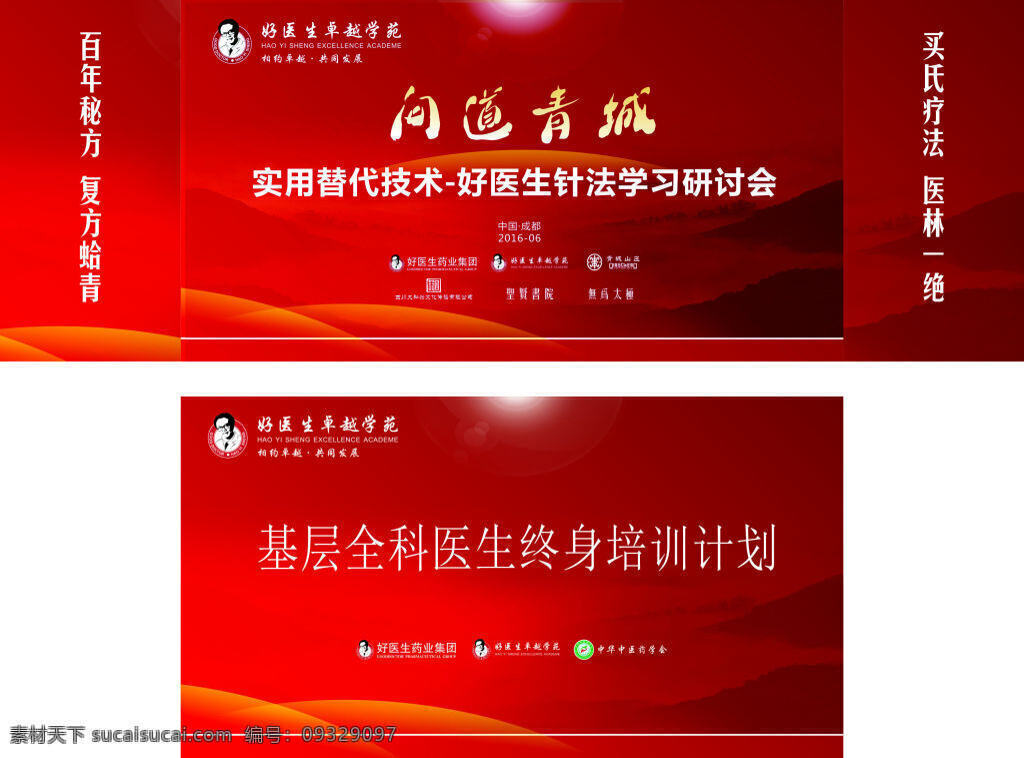 好 医生 卓越 学院 海报 针法 学习 研讨会 药业 集团 青城山庄 四川 大和 兴 文化传播 有限公司 百年 秘方 复方 蛤 青 中华 中医药学会