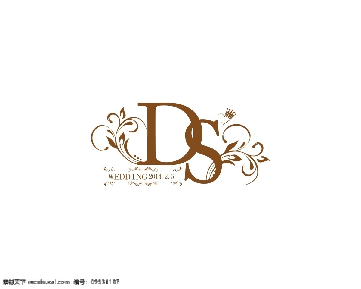 ds 字母 logo logo设计 婚礼logo 婚礼主题 婚礼 主题 婚礼主题设计 主题logo 字体设计 矢量图