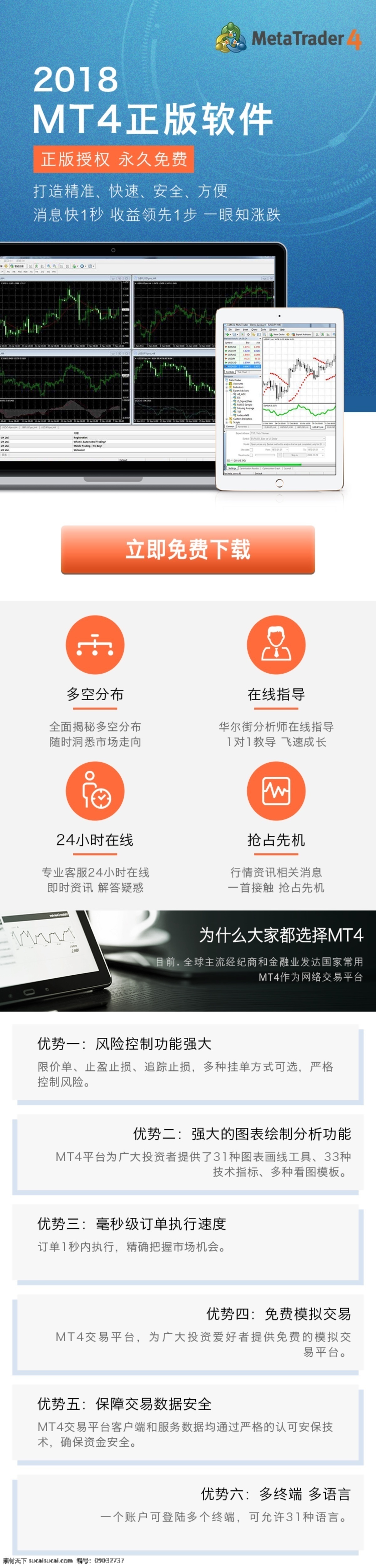 mt4 软件下载 页面 下载页面 金融 h5